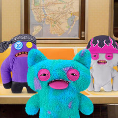 Fuggler Fugg Life 22 cm plush mischief grin closeup for character depth