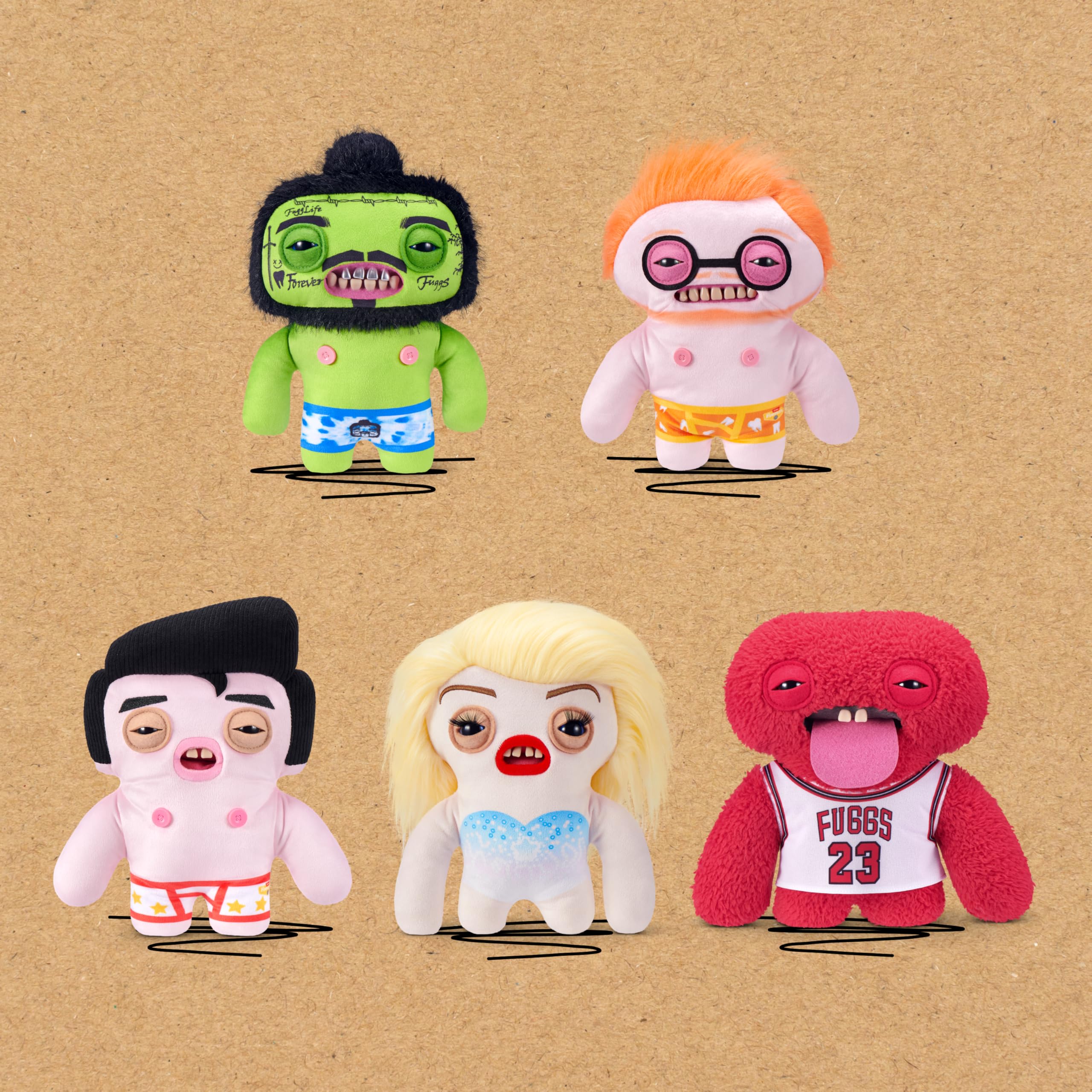 Dress-up-ready Fugg Stars design for cosplay style play and imagination.
