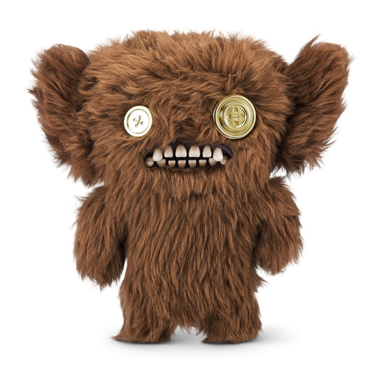 Fuggler Gold Fuggs front view, super soft plush for cuddly play.