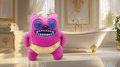 Fuggler Gold Fuggs gold eyes and teeth sparkle on metallic fur