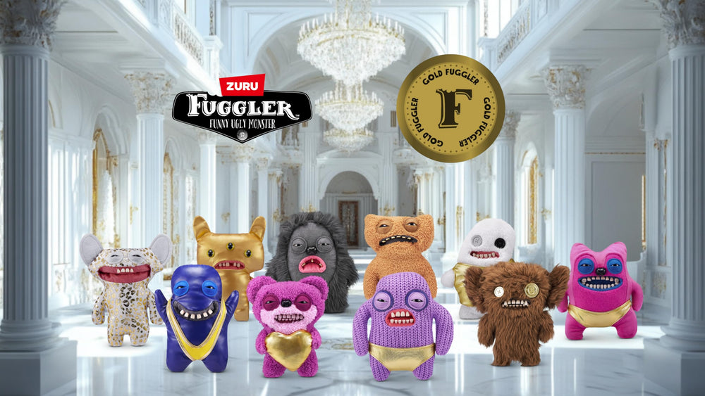 Close look at golden clothing and eyes on Fuggler Gold Fuggs