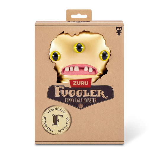 Close-up of Fuggler Gold Fuggs showing human-like teeth