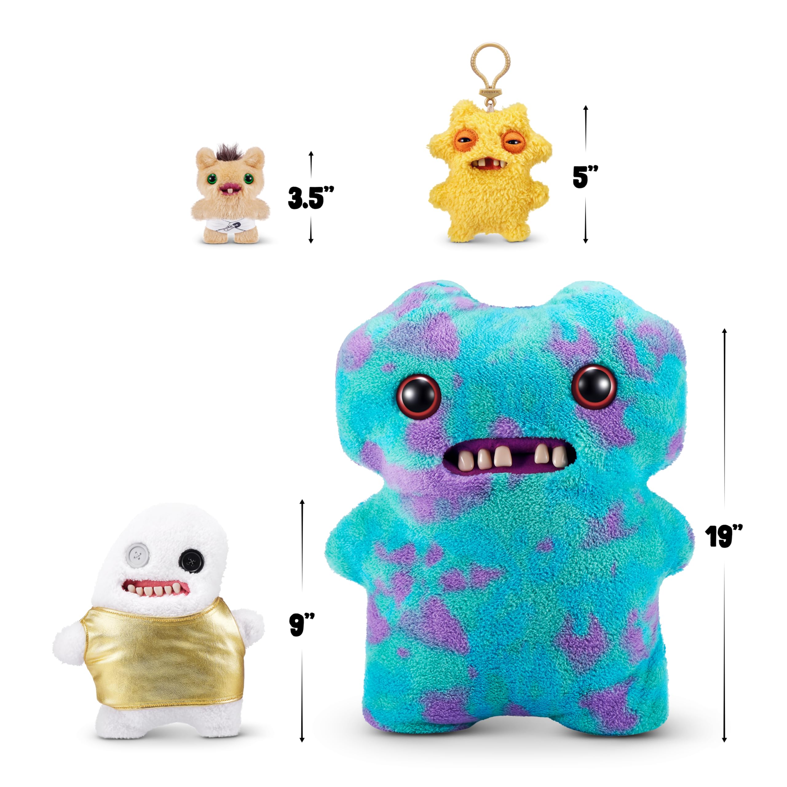 Fuggler Gold Fuggs eyes and headgear, bold accessory for shelf styling.