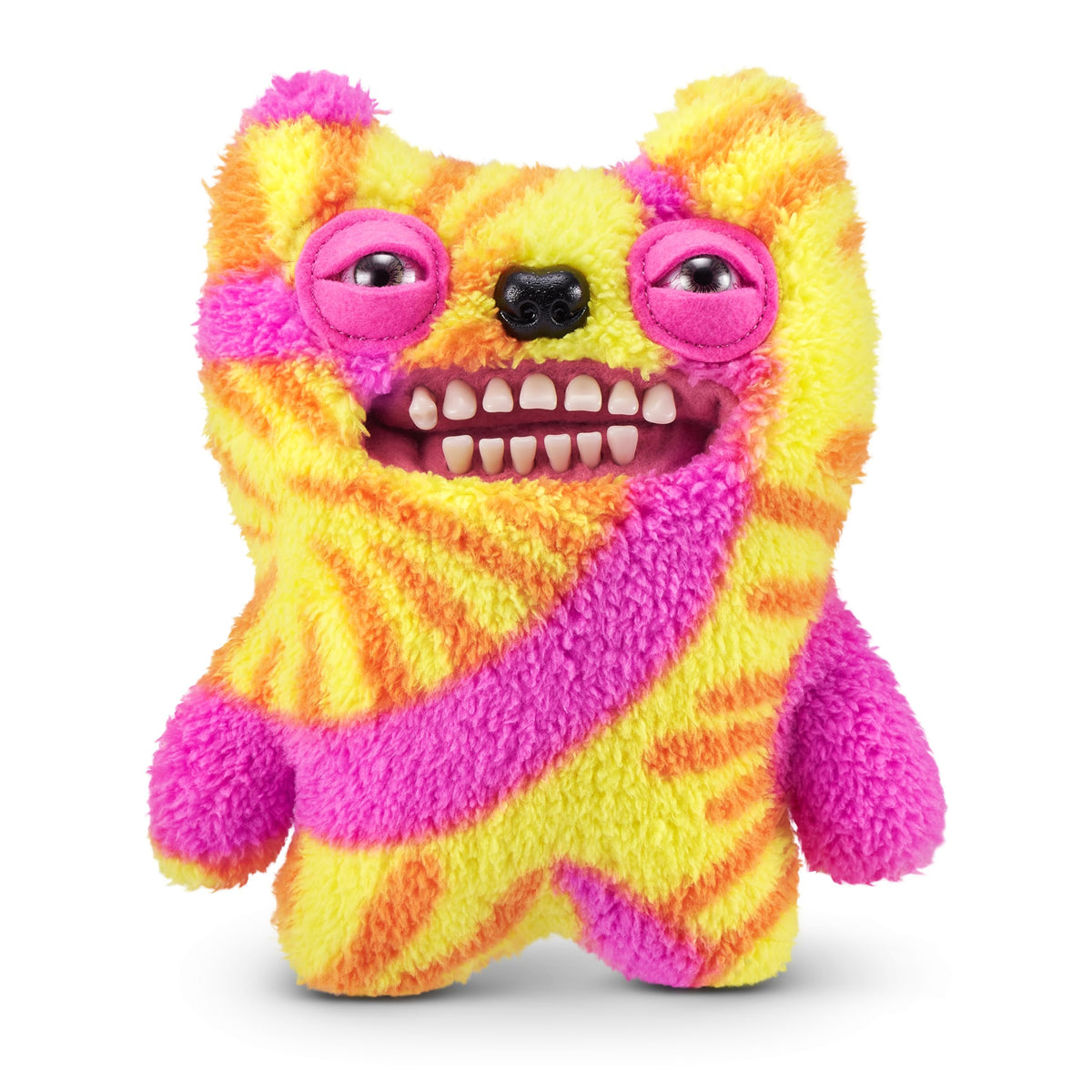 Fuggler Laboratory Misfits plush front view shows ultra-soft fabric for cozy hugs.