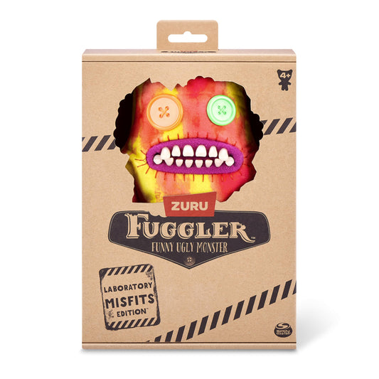 Close-up of human-like teeth on a Fuggler Lab Misfits character for quirky charm.