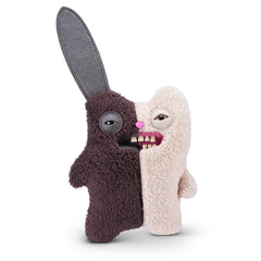 Fuggler Misfit Monster Series 1 full-body plush in brown beige, ideal for cozy play.