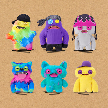 Fuggler Sir Belch soft plush fabric enhances tactile cuddle.
