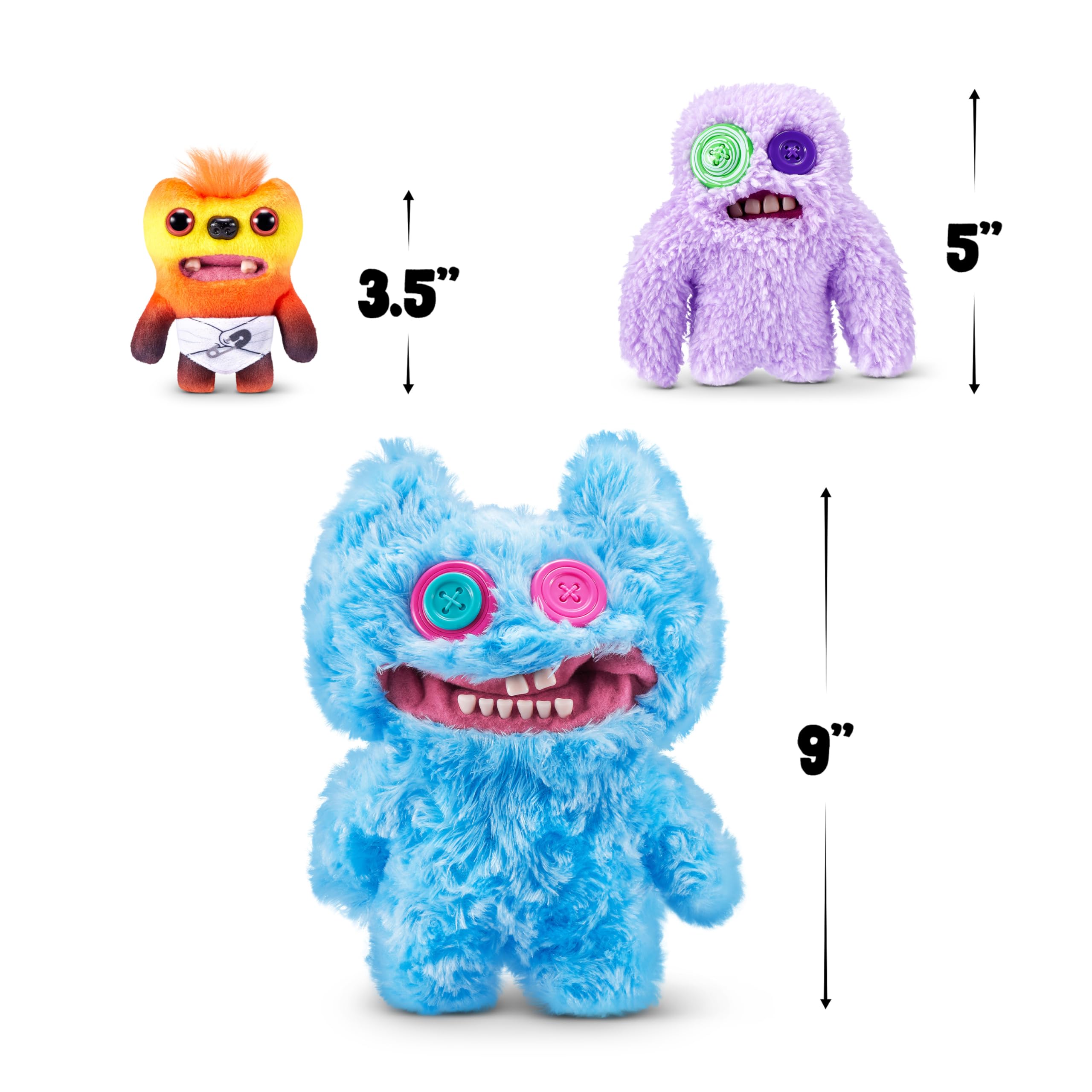 Fuggler three-point-five-inch baby plush, tiny terror with big charm for gift-giving.