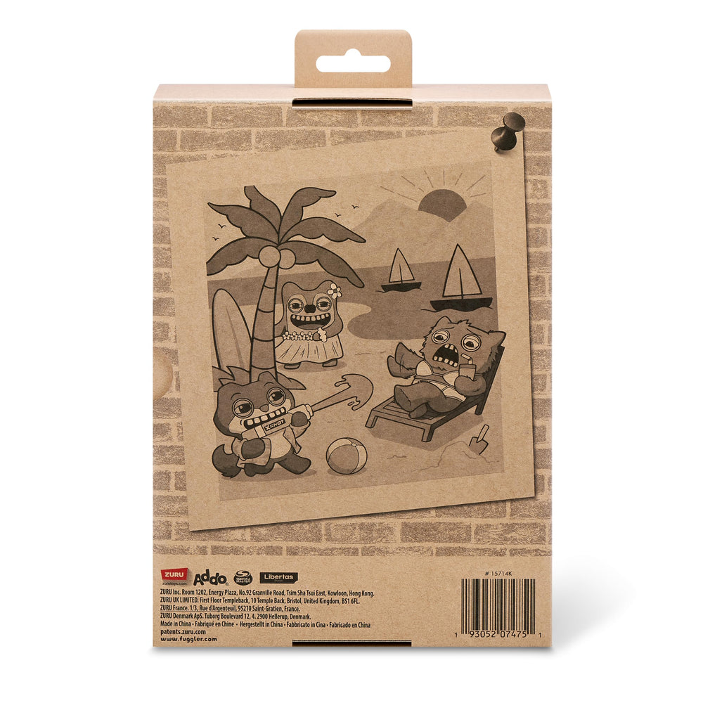 Fuggler Vacay Vibes packaging and display for collectability.