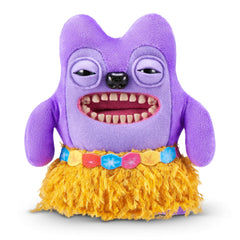 Fuggler Vacay Vibes Greedy Grinner purple front view for display and gifting.