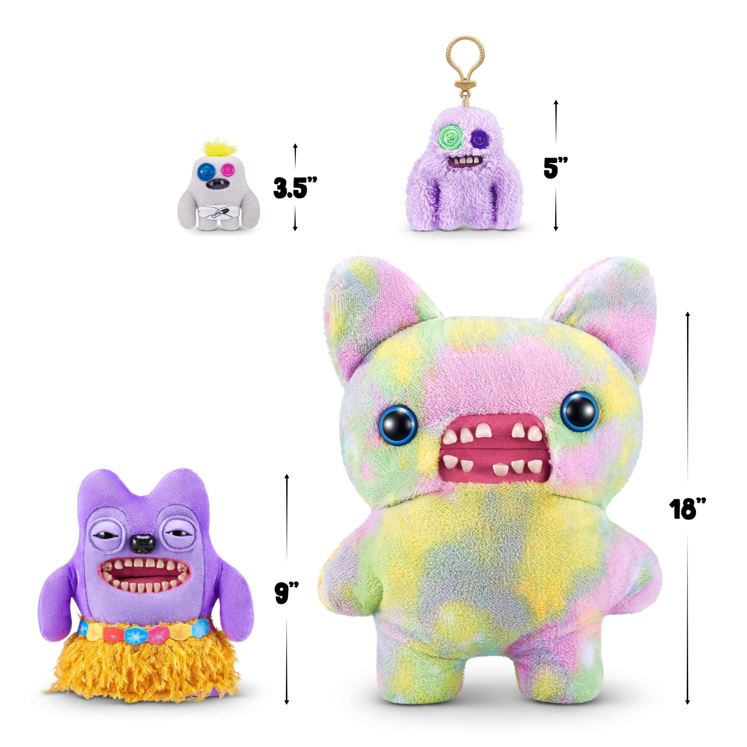 Soft plush texture emphasizes cozy play and display possibilities.