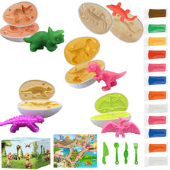 Fuijeuj Playdough dinosaur eggs molds for creative play and fine motor skills