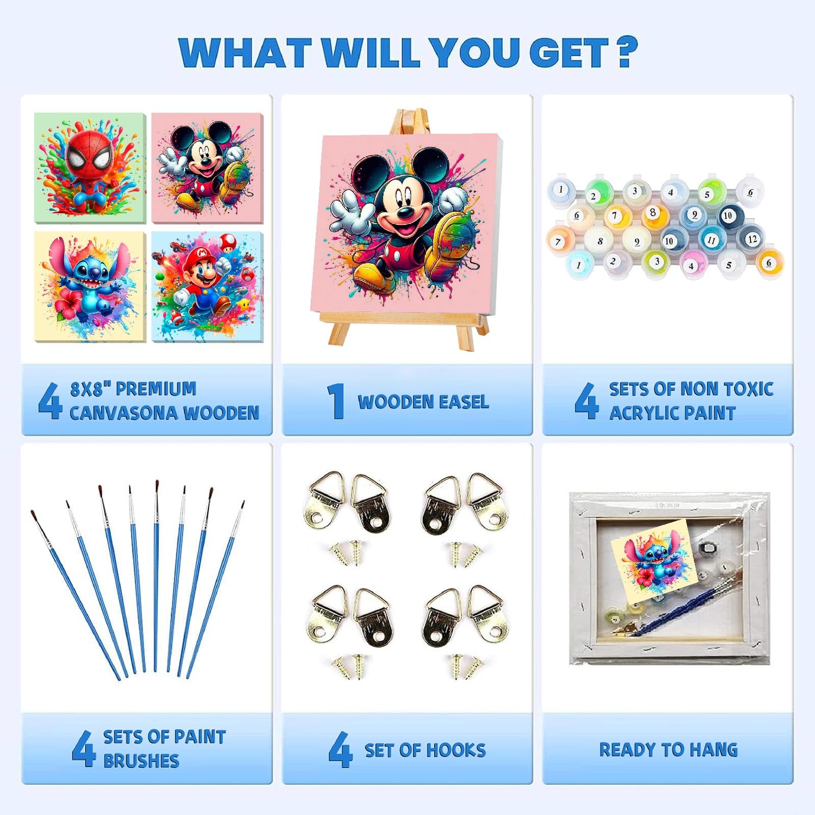 Fuinkqe easy start paint by numbers supports creativity safely.