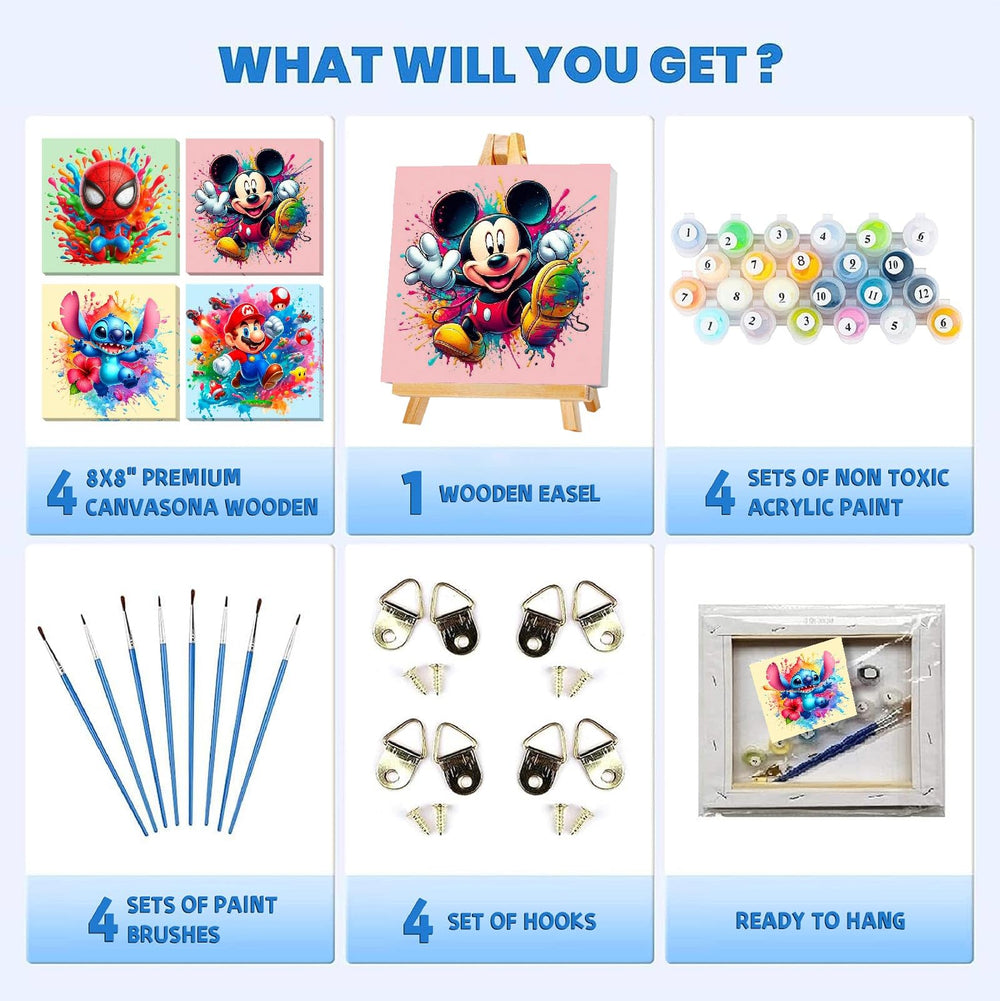 Fuinkqe easy start paint by numbers supports creativity safely.