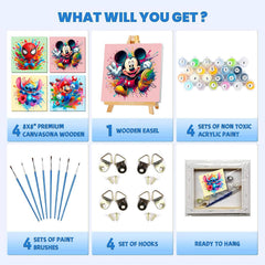 Fuinkqe easy start paint by numbers supports creativity safely.