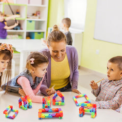 Vibrant colors enhance visual appeal during play and learning