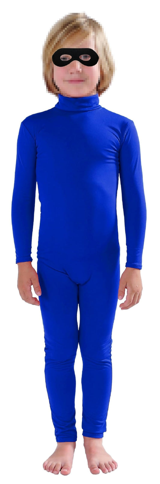 Full Bodysuit kids blue zentai unitard for dance performances
