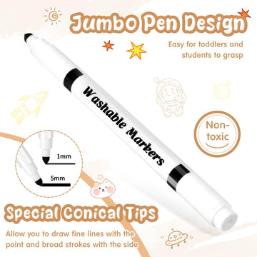 Fullhawl cone-tip markers enable clean edges for drawings and diagrams
