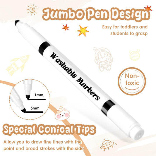 Fullhawl cone-tip markers enable clean edges for drawings and diagrams