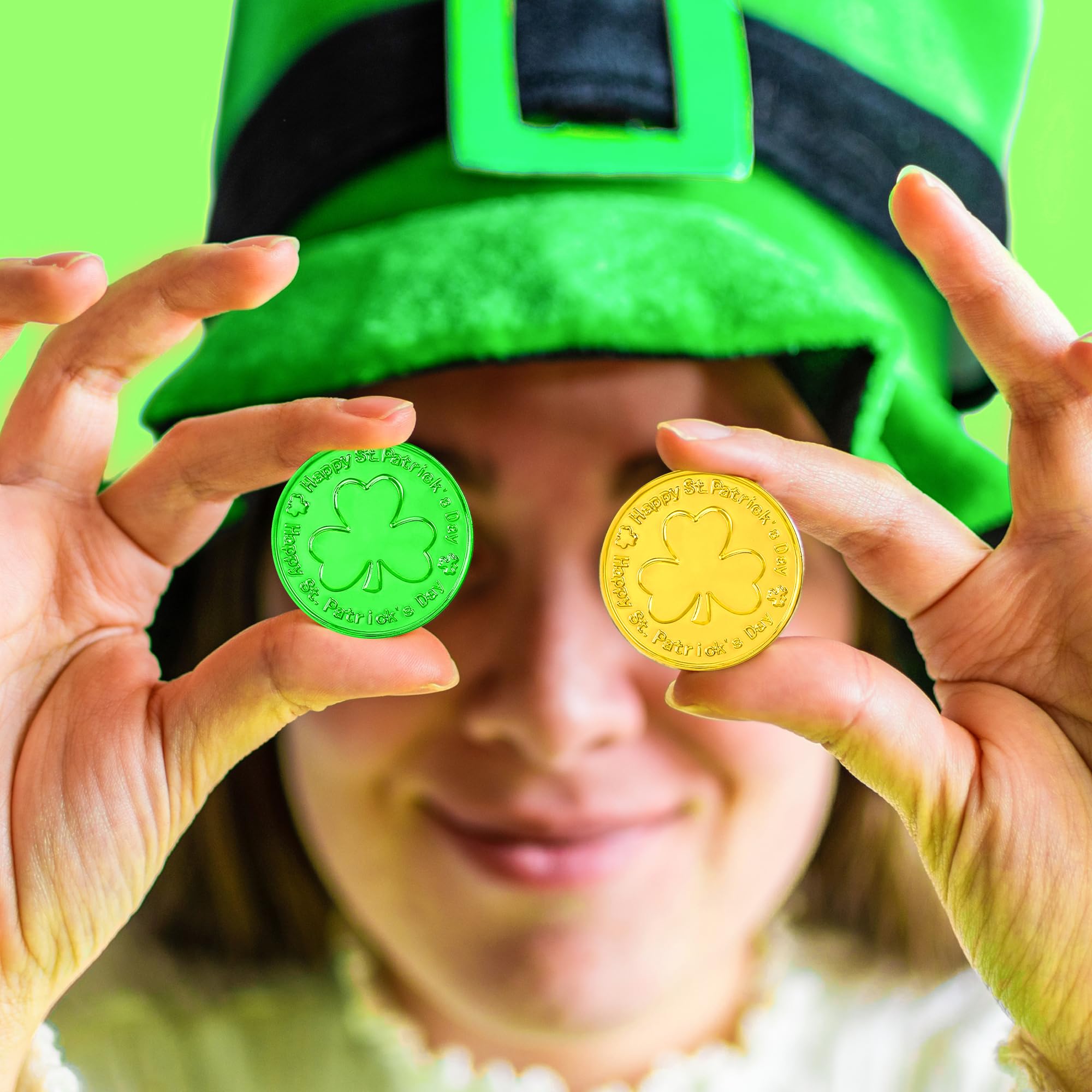 FULLIVE lightweight coins suitable for party crafts and favor displays.