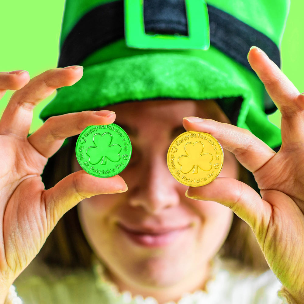 FULLIVE lightweight coins suitable for party crafts and favor displays.