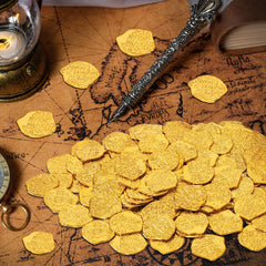 FULLIVE 120-pack offers kid-friendly, non-toxic treasure tokens for safe pretend play.