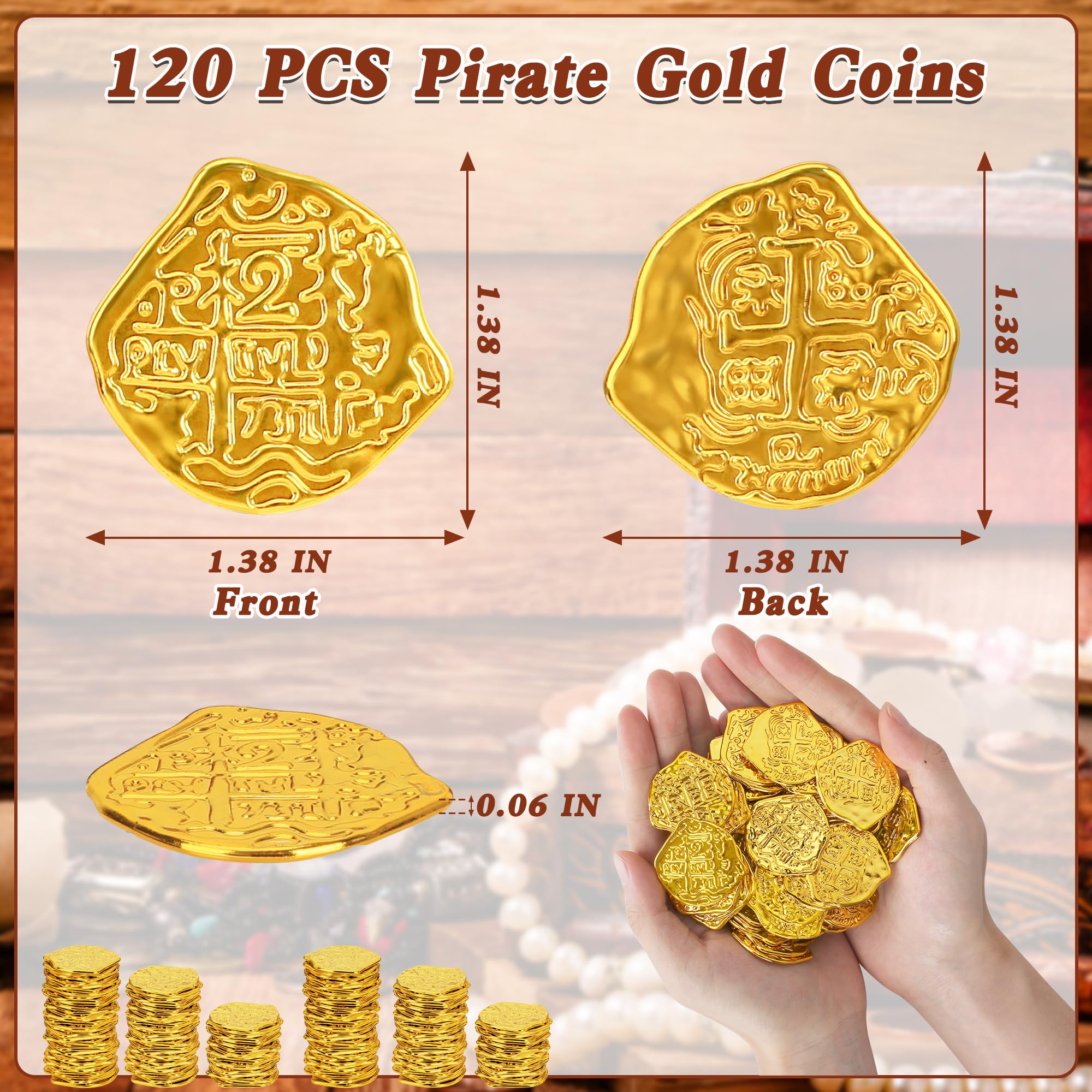 FULLIVE pirate skull and treasure chest coins highlight playful decor and interactive games.