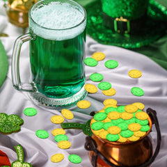 FULLIVE coins used on greeting cards and glassware to add subtle sparkle.