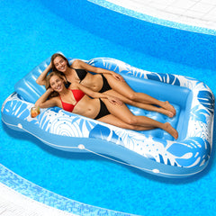 Fullive tanning pool lounger easy-drain design enables quick water release.