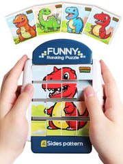 Fullware 16-piece rotating puzzle cubes in hand to build fine motor skills