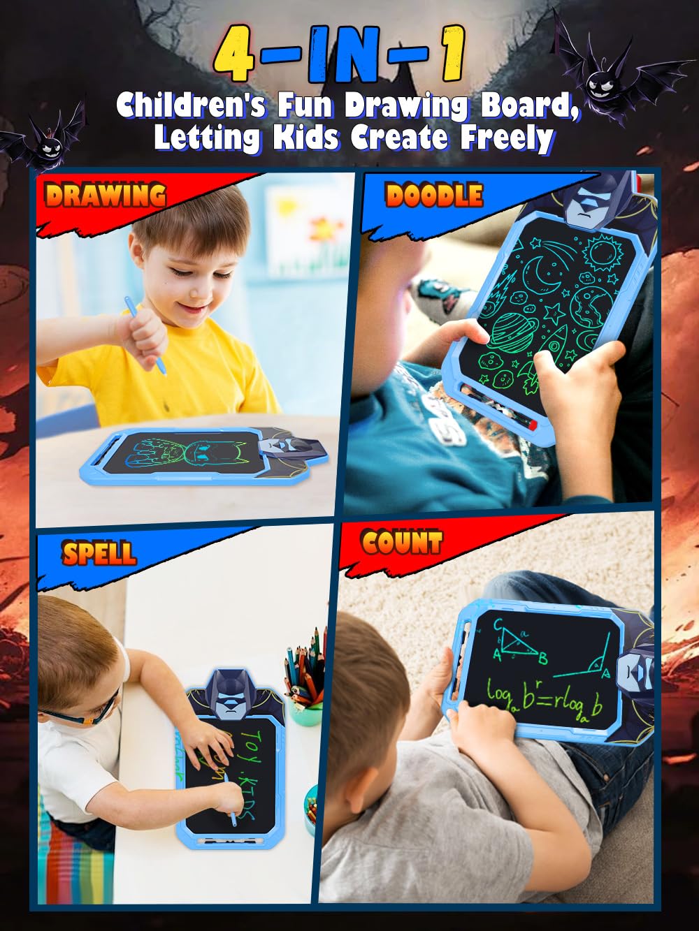 Fullware thickened ABS shell protects the tablet from bumps during play.