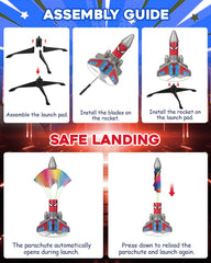 Fullware Rocket Launcher LED night flight for visible path after dark