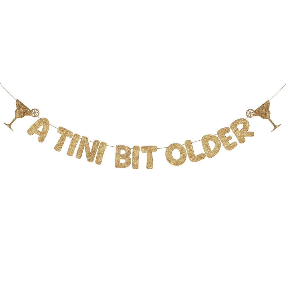 Fulmoon A Tini Bit Older banner pre-strung for quick setup and stylish decor