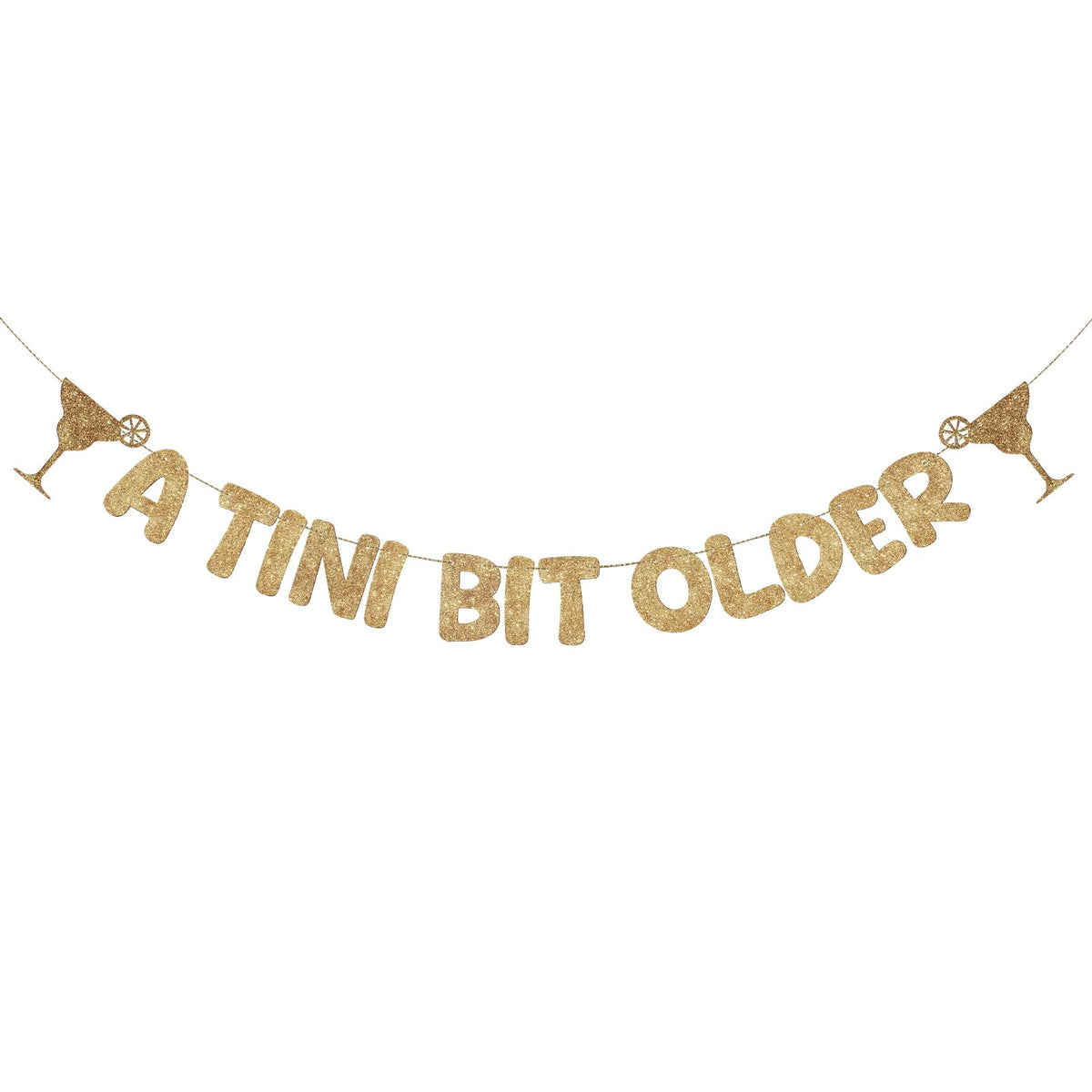 Fulmoon A Tini Bit Older banner pre-strung for quick setup and stylish decor