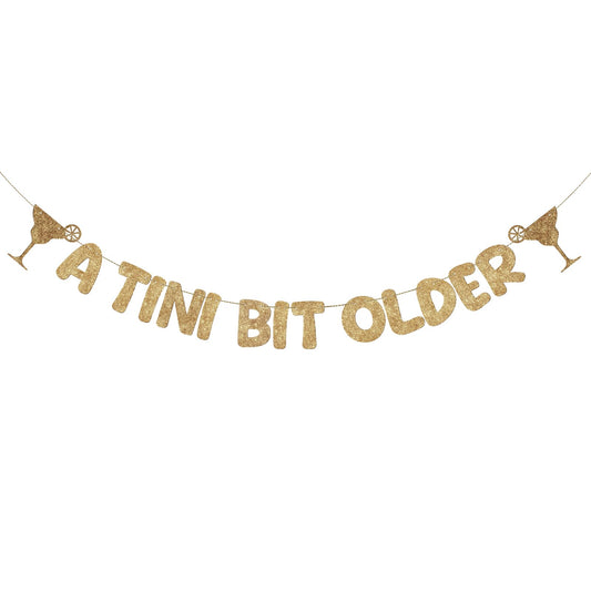 Fulmoon A Tini Bit Older banner pre-strung for quick setup and stylish decor