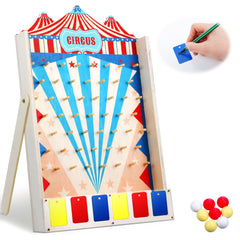 Fulmoon Disk Drop Game board with disks for lively carnival play at parties.