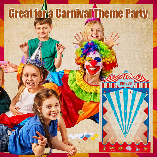 Fulmoon wooden board captures circus theme for festive party setup