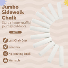 Fulmoon durable chalk sticks resist breaking on rough pavement.