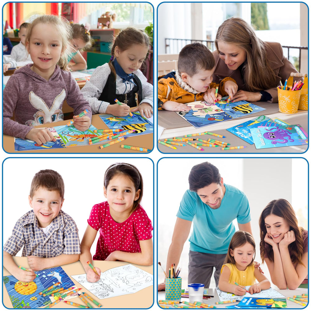 Fulmoon ocean-themed designs with bold outlines ideal for little hands