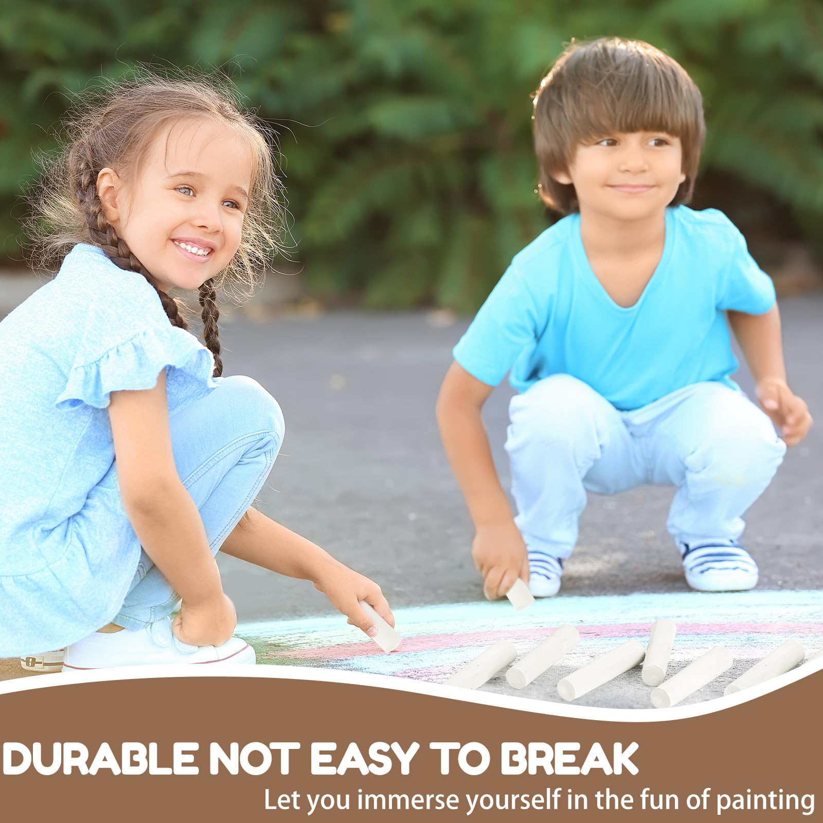 Fulmoon washable sidewalk chalk for easy cleanup after outdoor art.