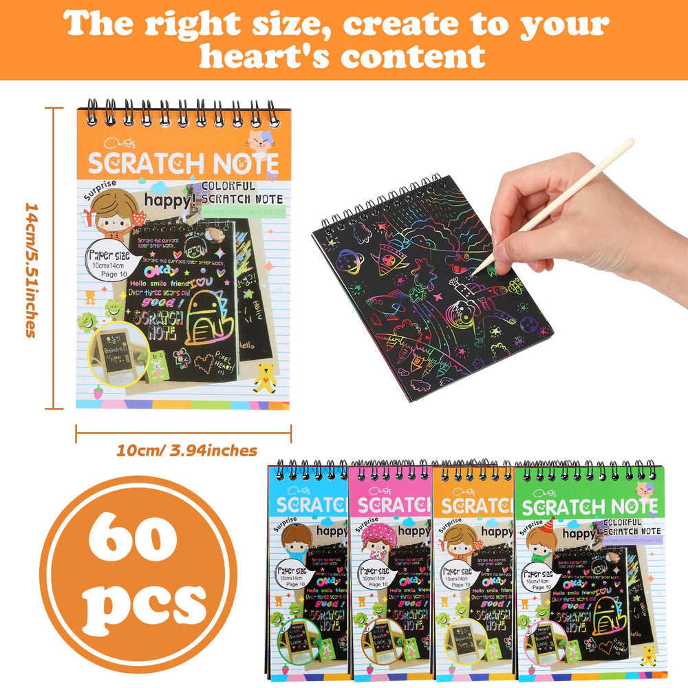 Fulmoon wooden stylus for precise, mess-free scratch art
