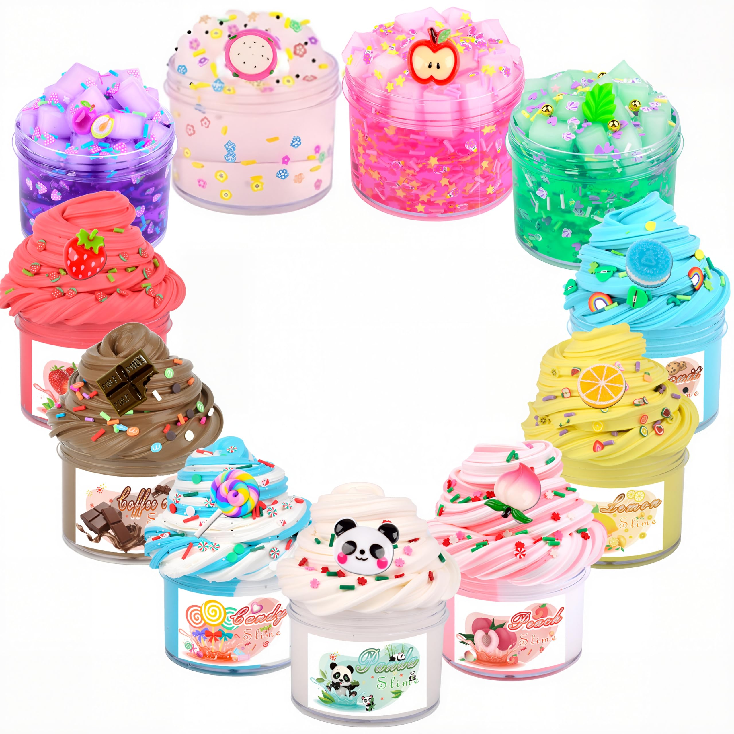 Fumeetplax Scented Peach Clear Slime for creative play