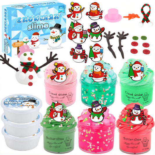Fumeetplax Snowman Kit box showcases nine-pack contents for creative winter play.