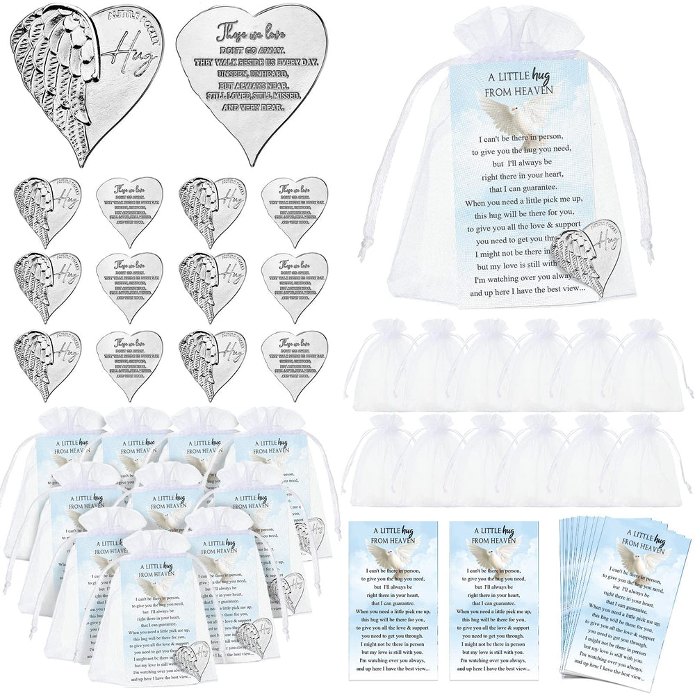 Fumete guardian angel token in heart shape, a meaningful keepsake.
