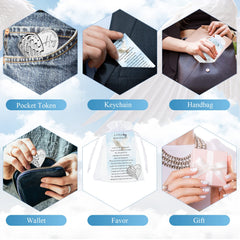 Fumete packaged funeral favors displayed for guests.