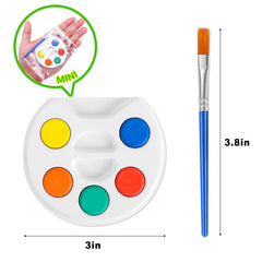 FUMILE five-color watercolor blocks deliver vibrant hues for young artists.