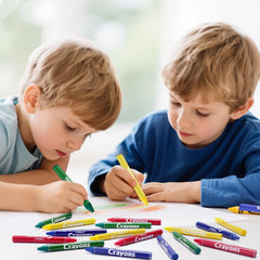 FUMILE easy-to-clean crayons help keep mess manageable after activities.
