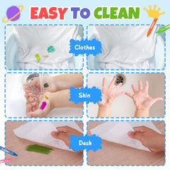 FUMILE non-toxic toddler crayons safe for small hands.