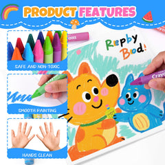 FUMILE unbreakable jumbo crayons designed for durable, long-lasting use.