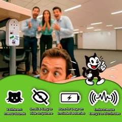 FUN delivery Meow Hear This with pre-installed batteries shown ready for instant use.